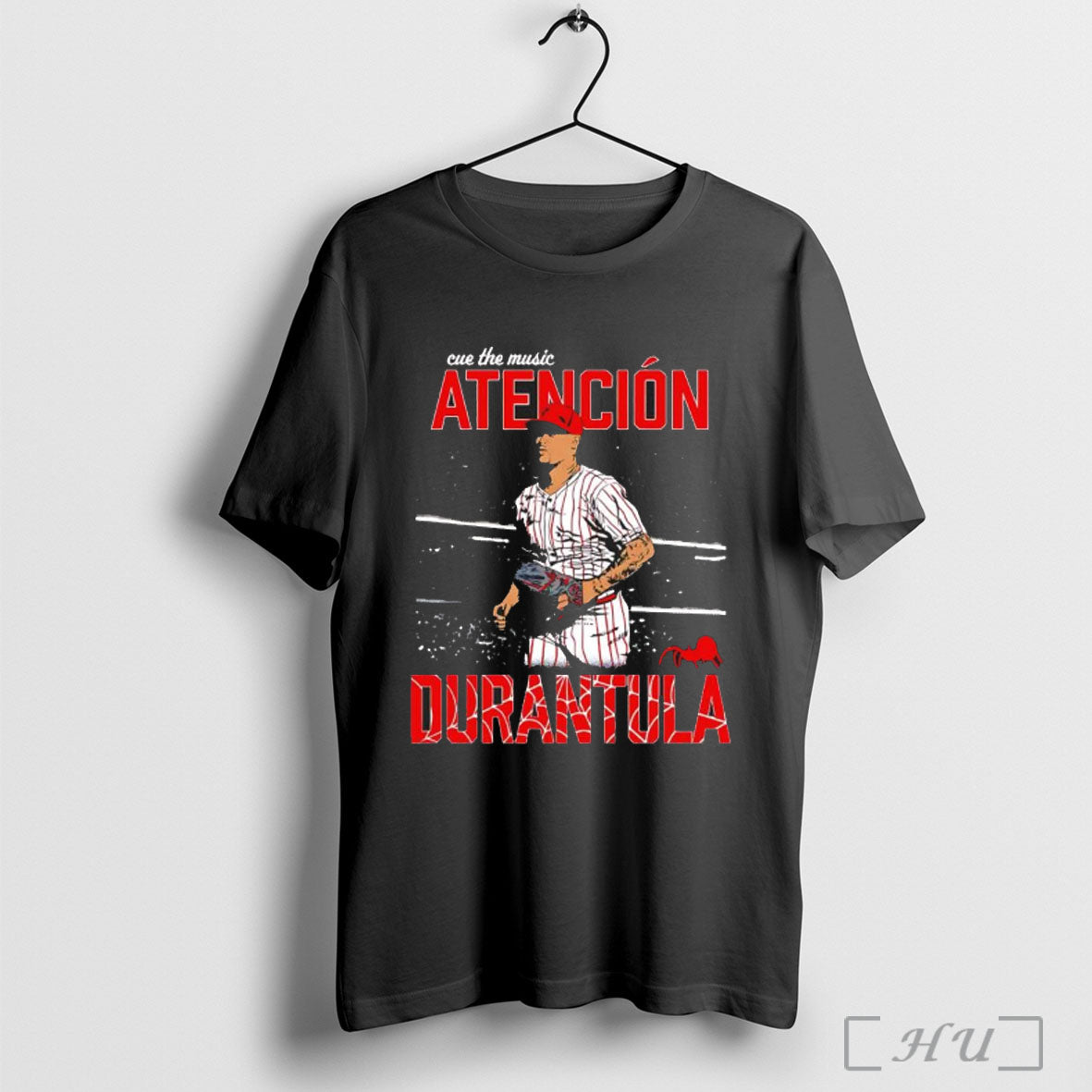 Officials Jhoan Duran Philadelphia Phillies Atencion Durantula Cue The Music T Shirt