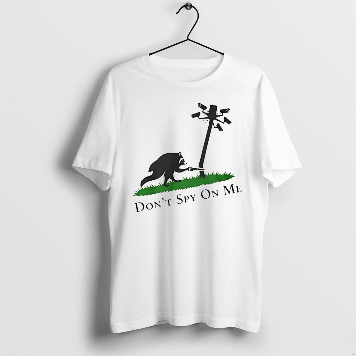 Officials Jimothy Dont Spy On Me Anti Surveillance Raccoon Premium T Shirt