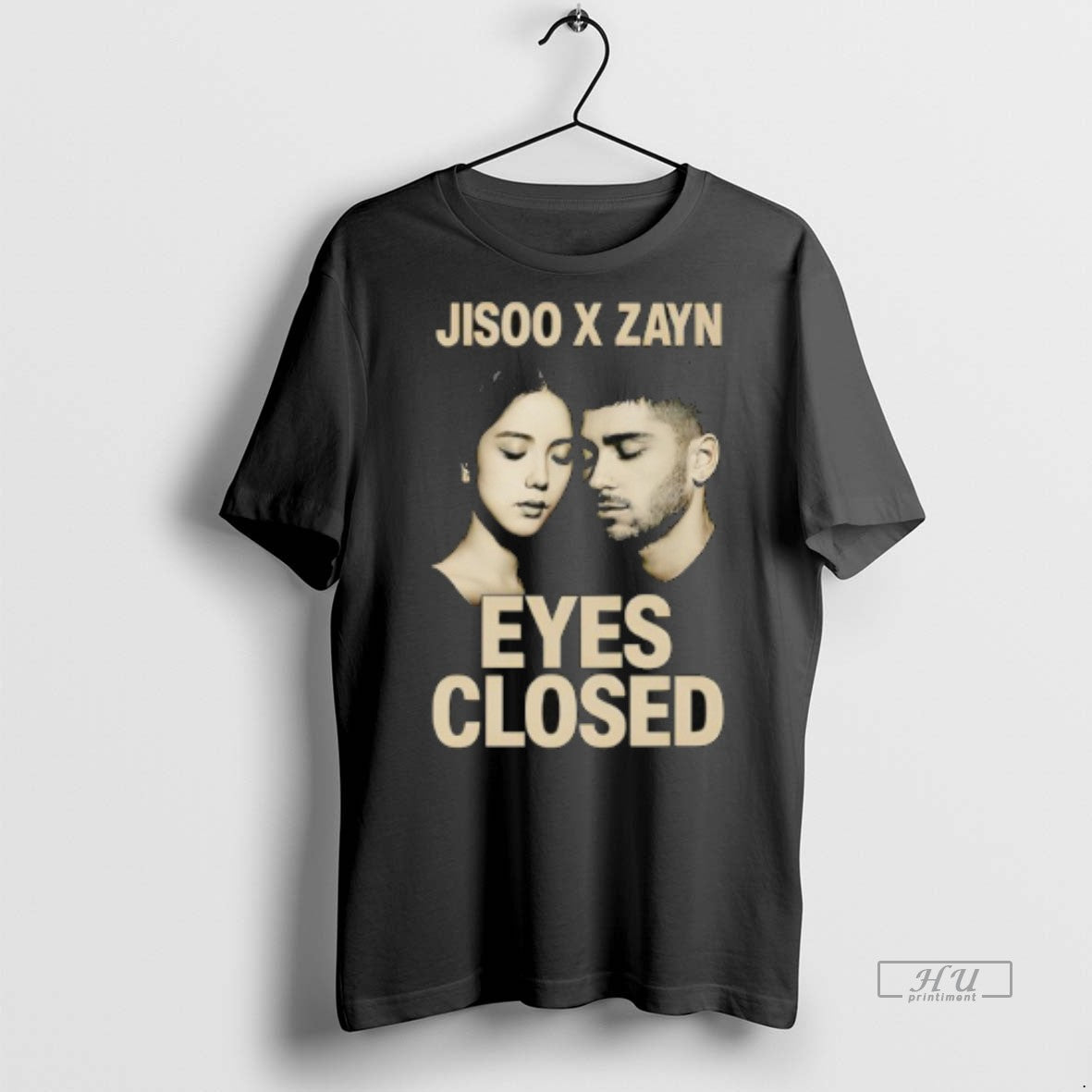 Officials Jisoo X Zayn Eyes Closed Jisoo Zayn Tee Shirt Sweater