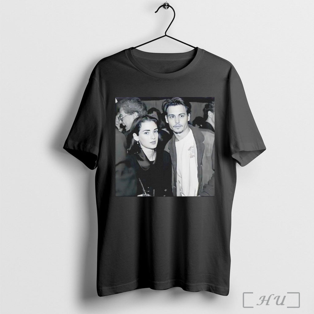 Officials Johnny Depp And Winona Ryder Youth Photos T Shirt