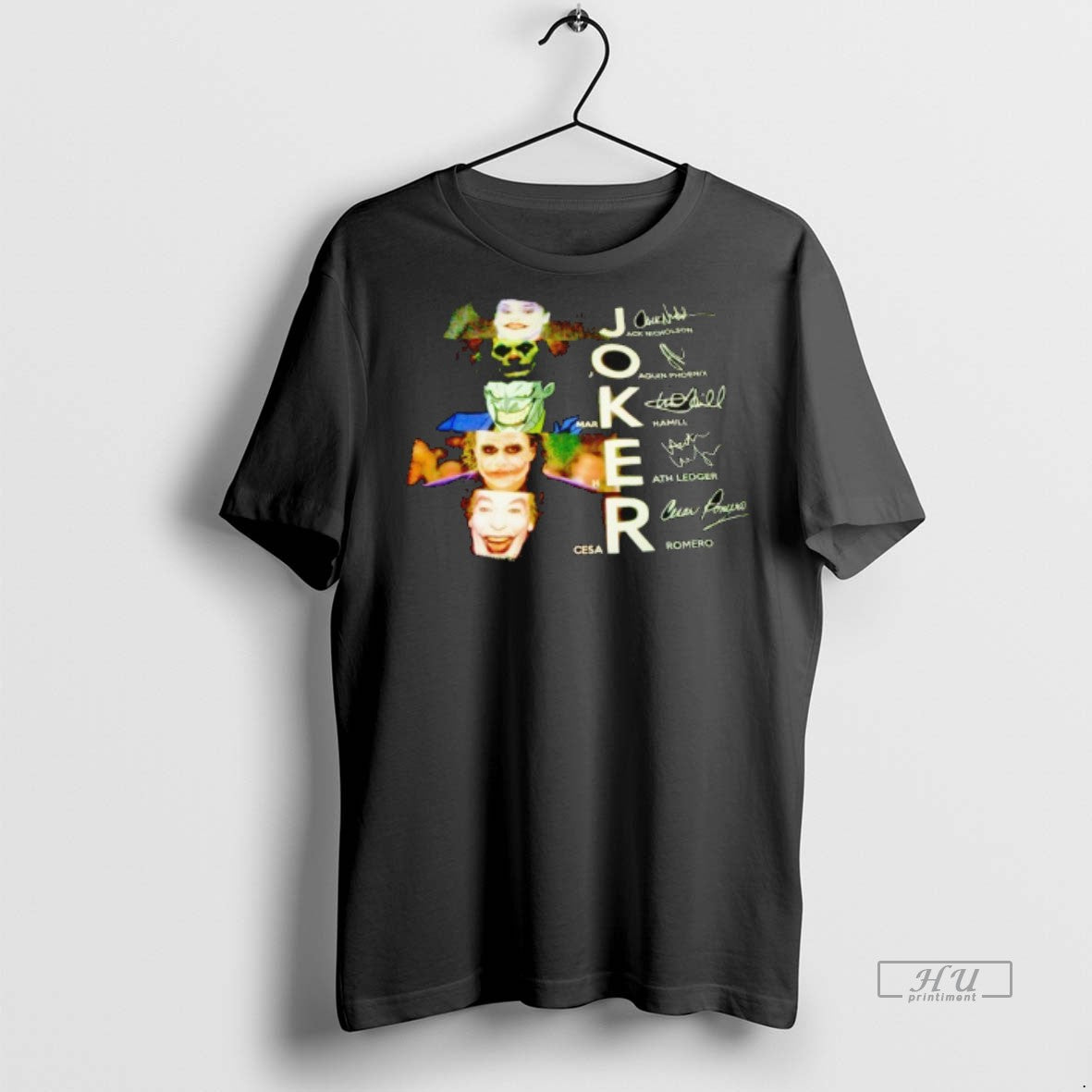 Officials Joker Jack Nicholson Joaquin Phoenix Markhanmill Heath Ledger Cesar Romero Signatures Tee Shirt Sweater