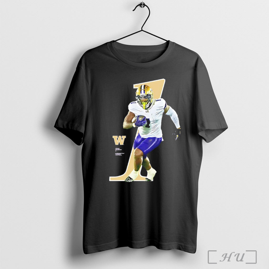 Officials Jonah Coleman 1 Washington Huskie 2025 Ncaa Player T Shirt