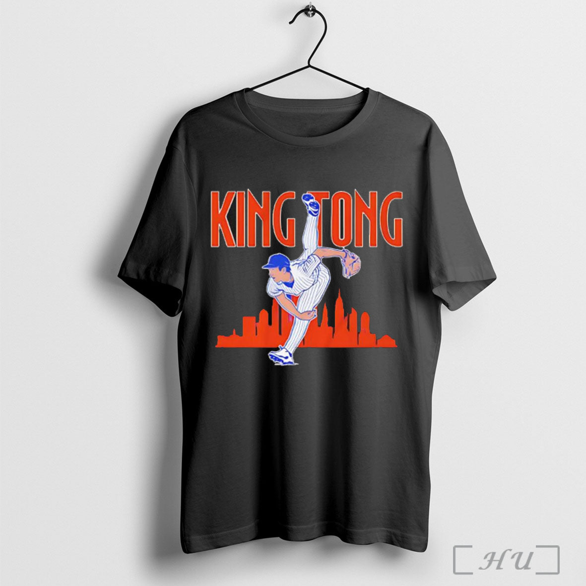 Officials Jonah Tong New York Mets Baseball King Tong Throwing Position Graphic T Shirt