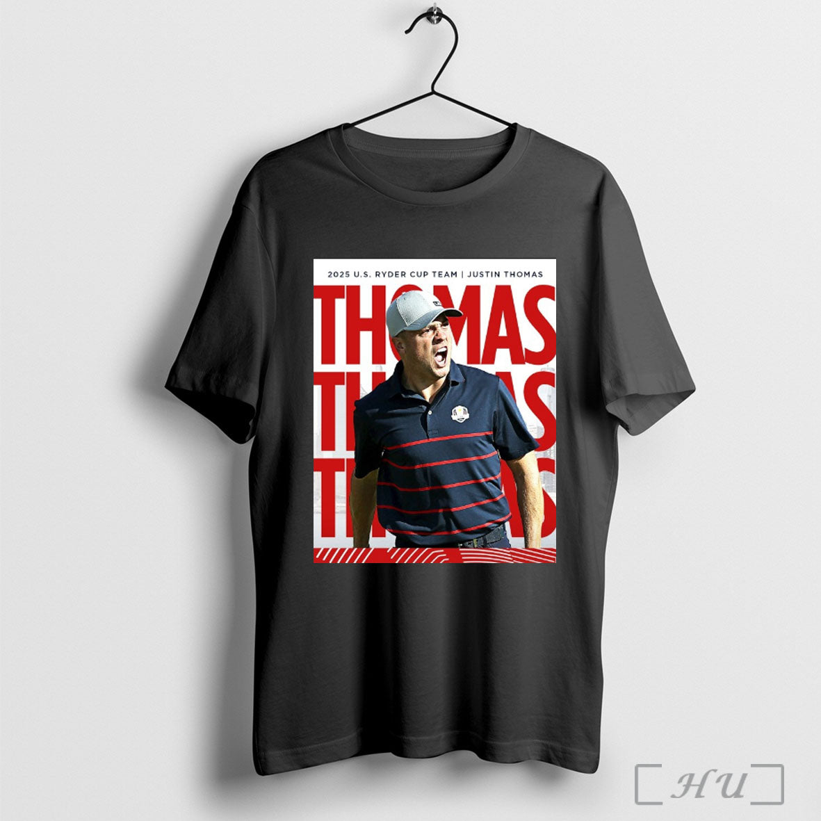 Officials Justin Thomas 2025 Us Ryder Cup Team Red White And Blue Poster