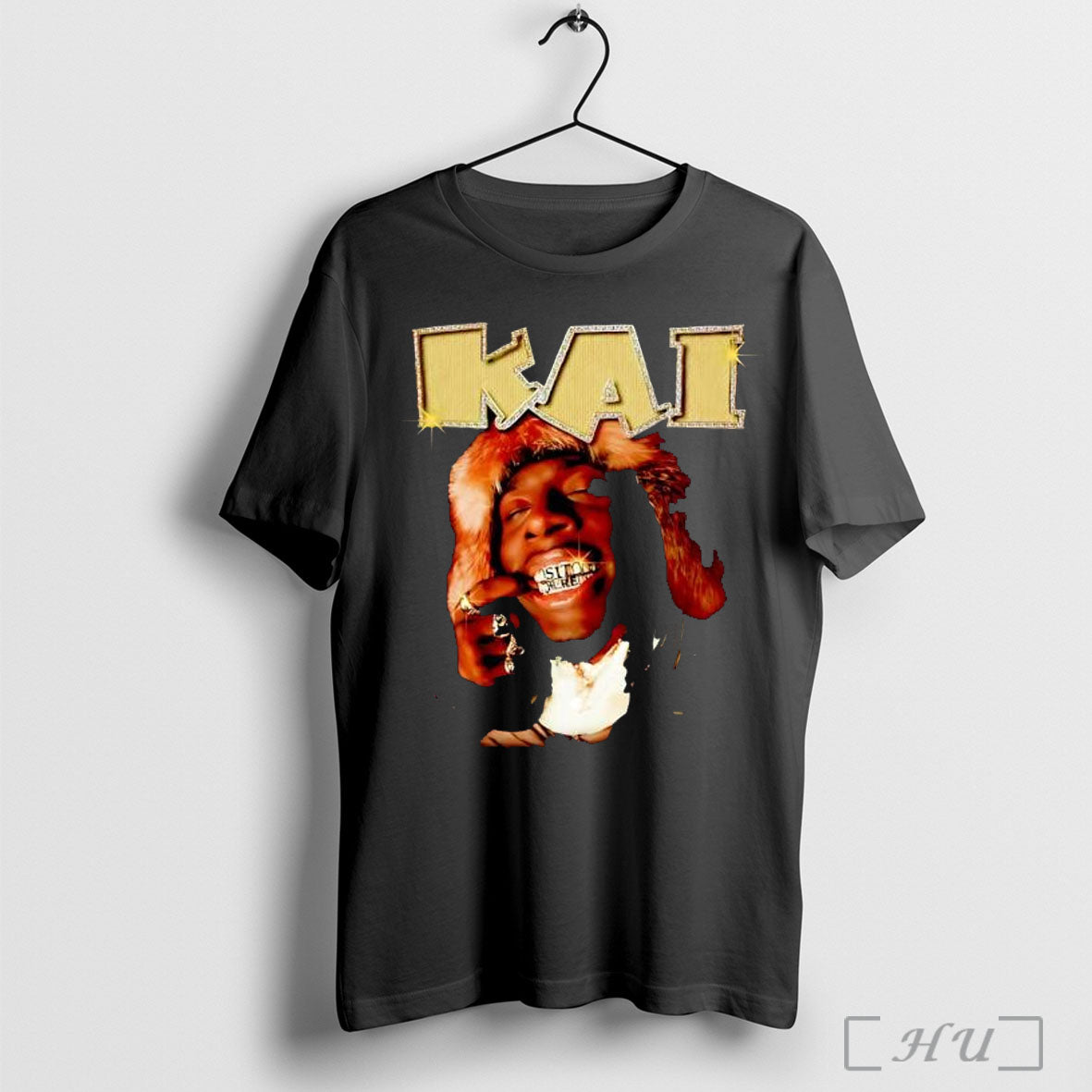 Officials Kai Cenat Diamond Grillz All Gold Everything Fan Art T Shirt