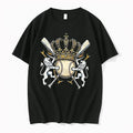 Officials Kansas City Royals Logo Skull Bat Crossed Baseball Black Mens Premium T Shirt
