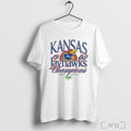 Officials Kansas Jayhawks Womens Basketball 1992 Big 8 Champs T Shirt