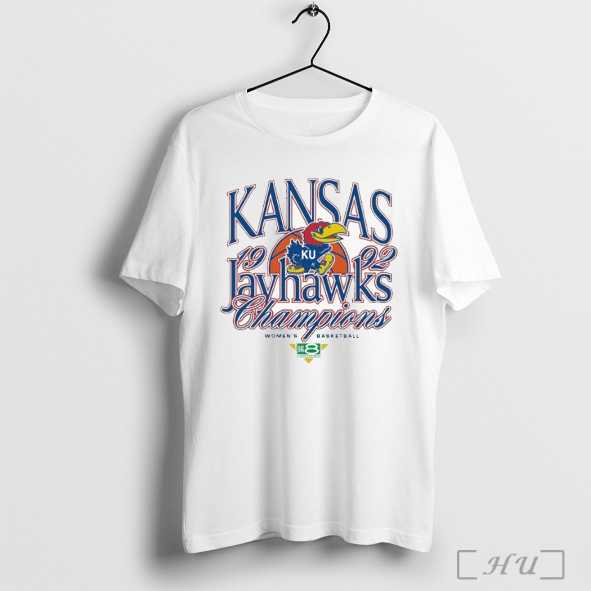 Officials Kansas Jayhawks Womens Basketball 1992 Big 8 Champs T Shirt
