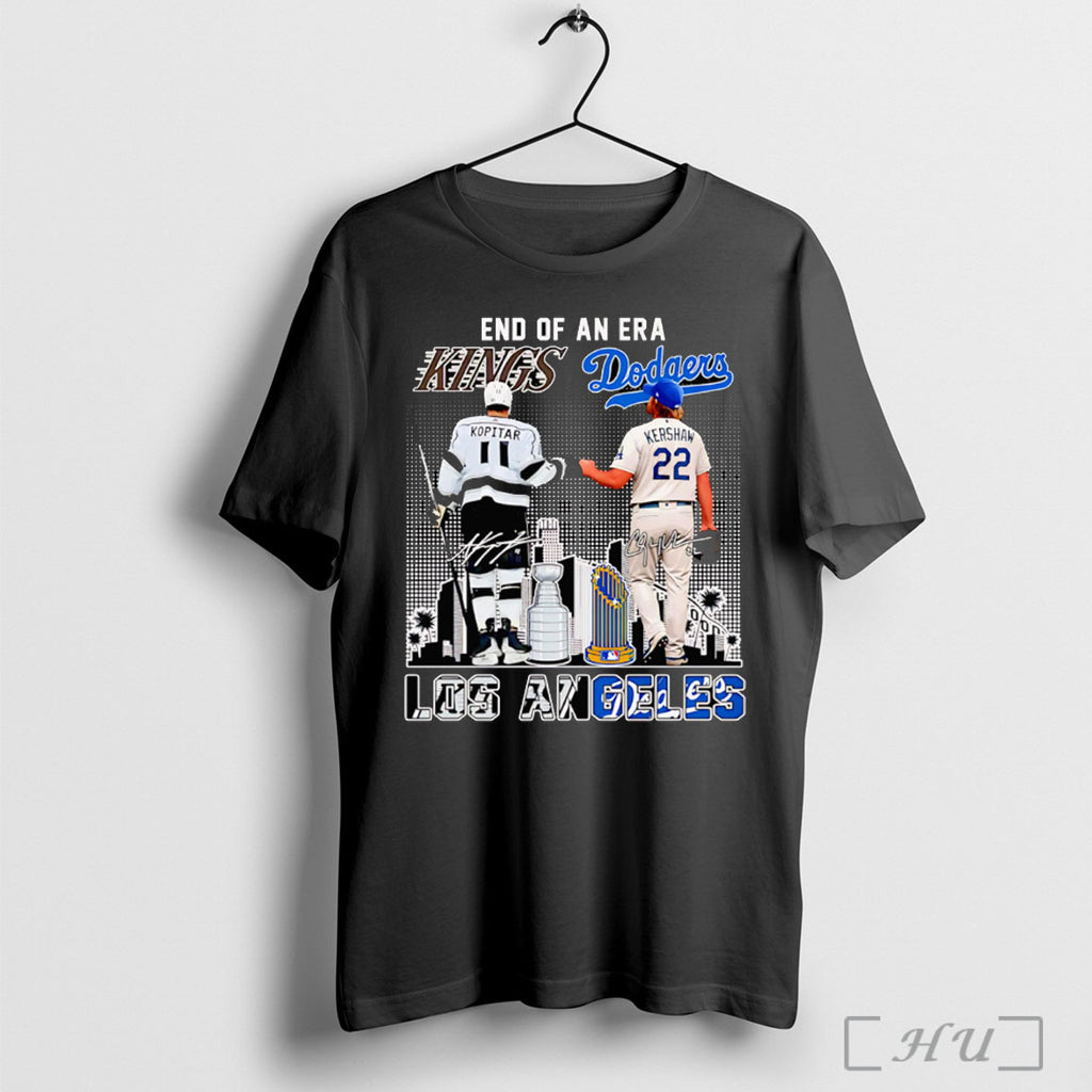 Officials Kopitar And Kershaw End Of An Era Los Angeles T Shirt