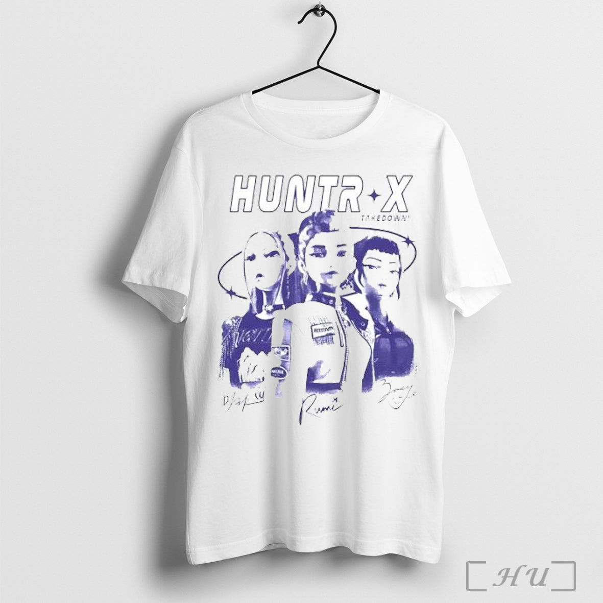 Officials Kpop Demon Hunters Huntr X Takedown Comfort Colors T Shirt