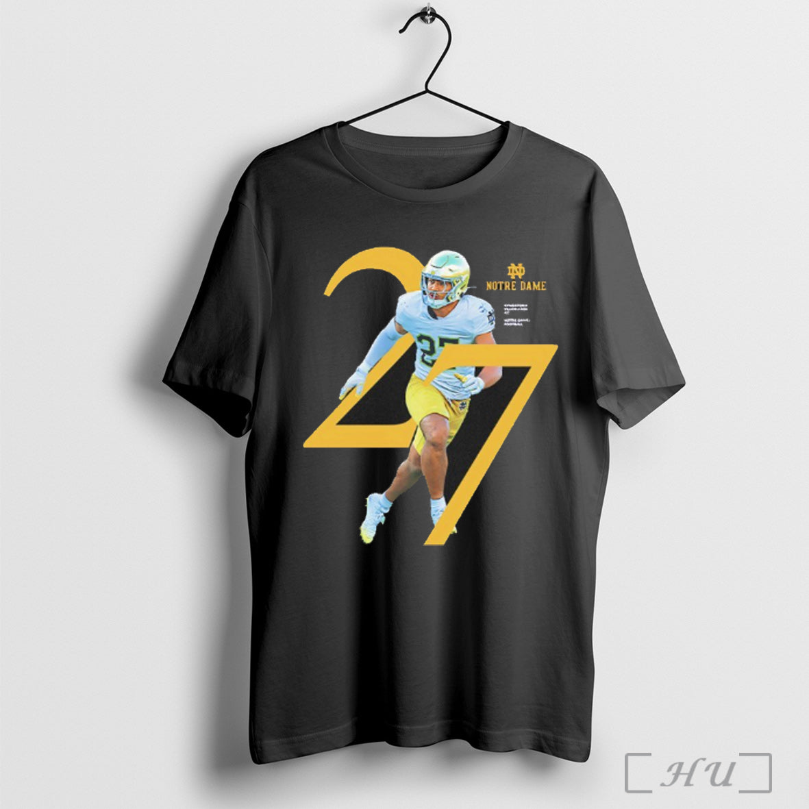 Officials Kyngstonn Viliamu Asa 27 Notre Dame Fighting Irish 2025 Ncaa Player T Shirt