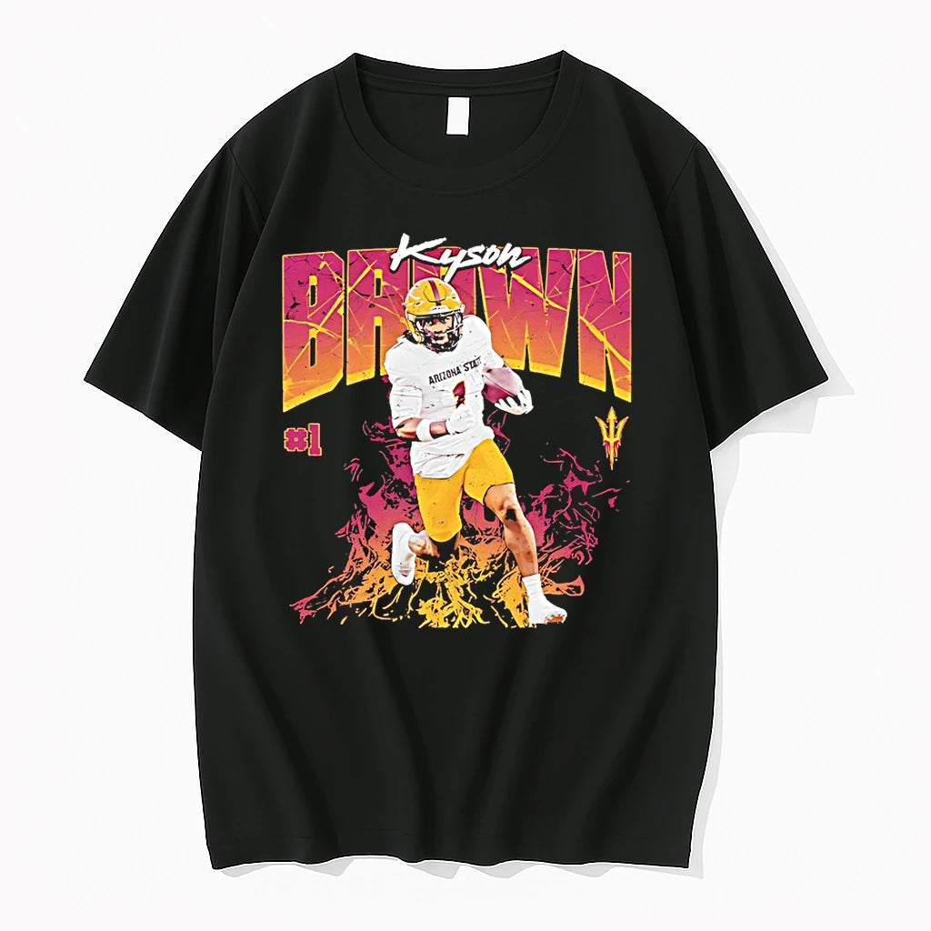 Officials Kyson Brown Number One Of Arizona State Sun Devils Ncaa Football Graphic