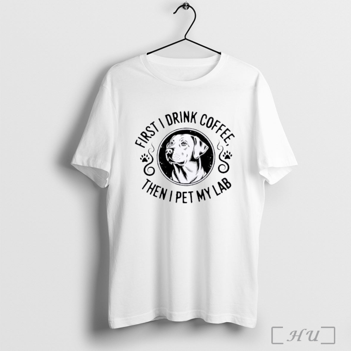 Officials Labrador First I Drink Coffee Then I Pet My Lab T Shirt