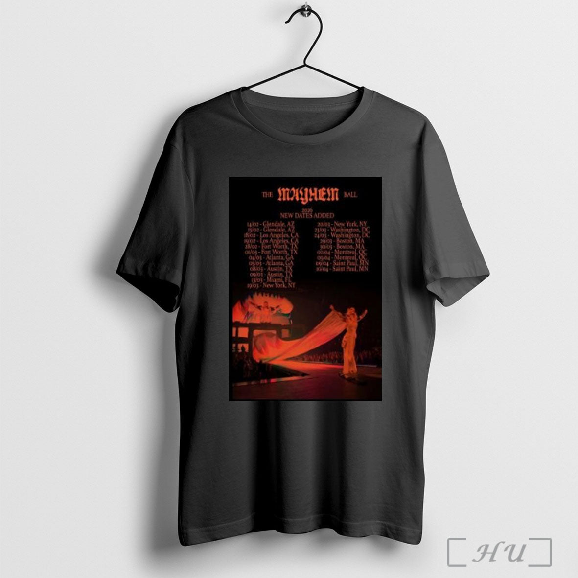 Officials Lady Gaga The Mayhem Ball 2026 T Shirt