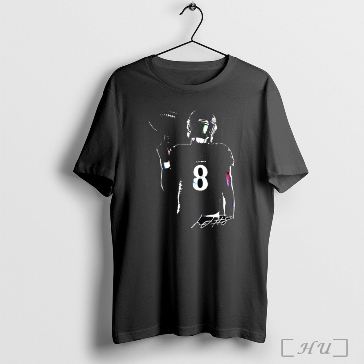 Officials Lamar Jackson Signature Baltimore Ravens T Shirt