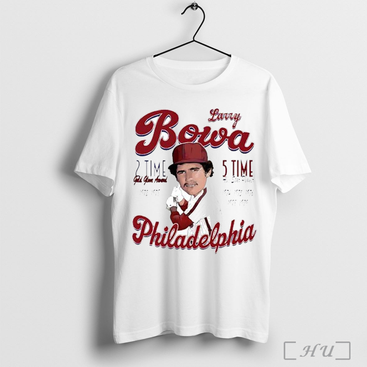 Officials Larry Bowa Philadelphia Comic 5 Time All Star Player T Shirt