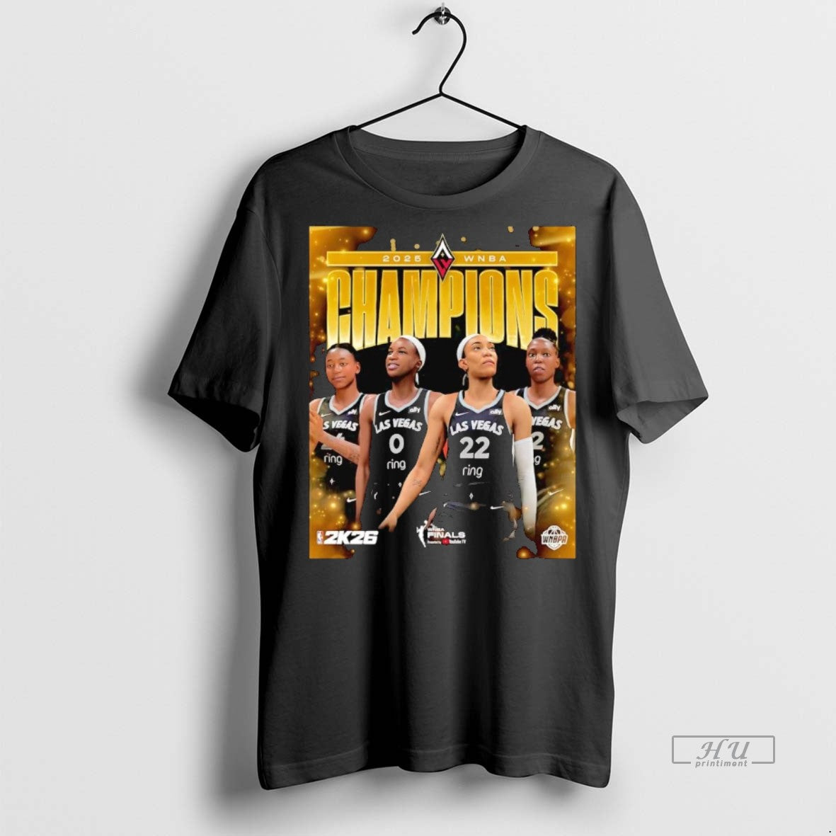 Officials Las Vegas Aces 2025 Wnba Champions Tee Shirt Sweater
