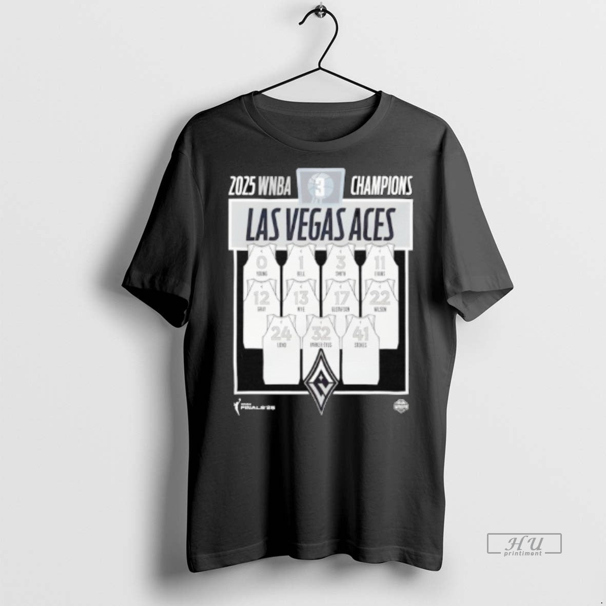 Officials Las Vegas Aces Stadium Essentials 2025 Wnba Finals Champions Tee Shirt Sweater