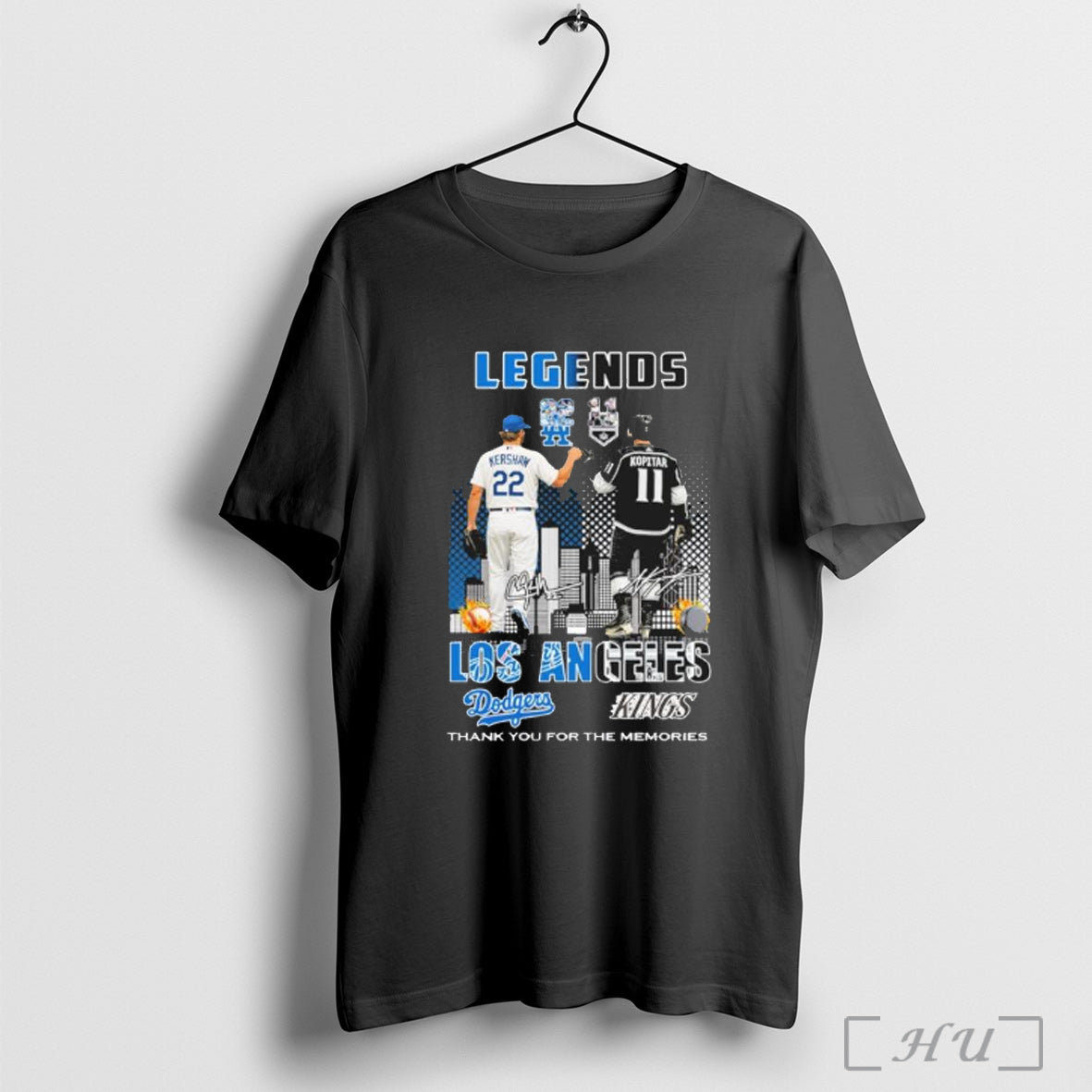 Officials Legends Clayton Kershaw And Anze Kopitar Los Angeles Sports Teams T Shirt