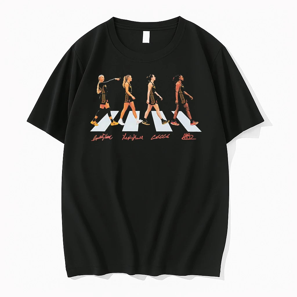 Officials Lexie Hull Caitlin Clark Indiana Fever Basketball Players Premium T Shirt