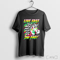 Officials Live Fast Die Fast Zebra Checkered T Shirt