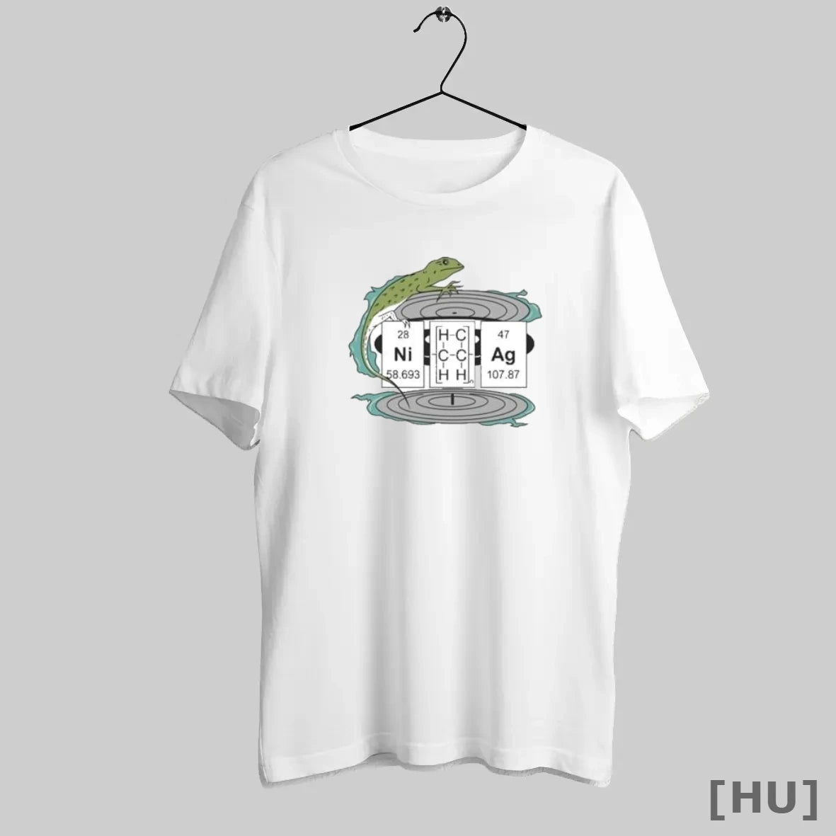 Officials Lizard Chemistry Vinyl Record Nickel Silver Science T Shirt