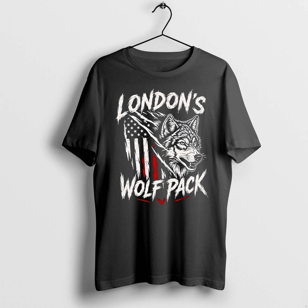 Officials Londons Wolf Pack Usa Flag Wolf T Shirt Sweater