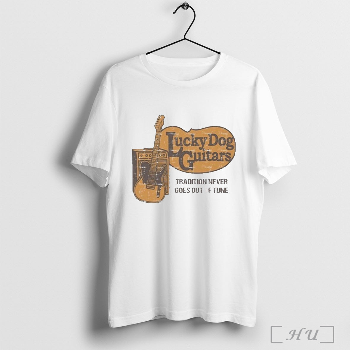 Officials Lucky Dog Guitars Cracker Barrel Shirt T Shirt