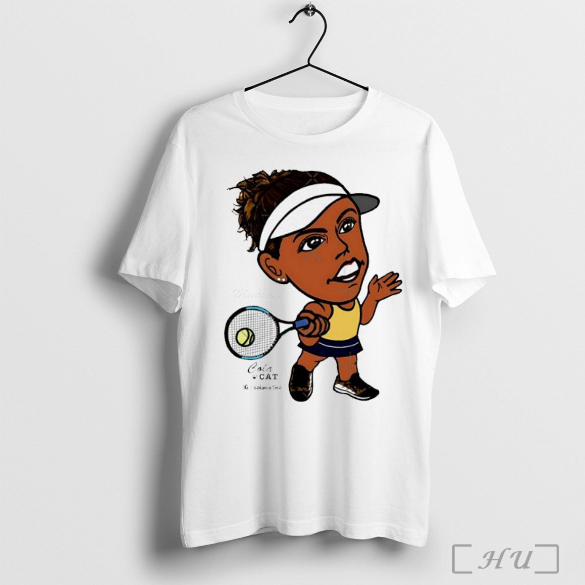 Officials Madison Keys Tennis Player Big Head Graphic T Shirt