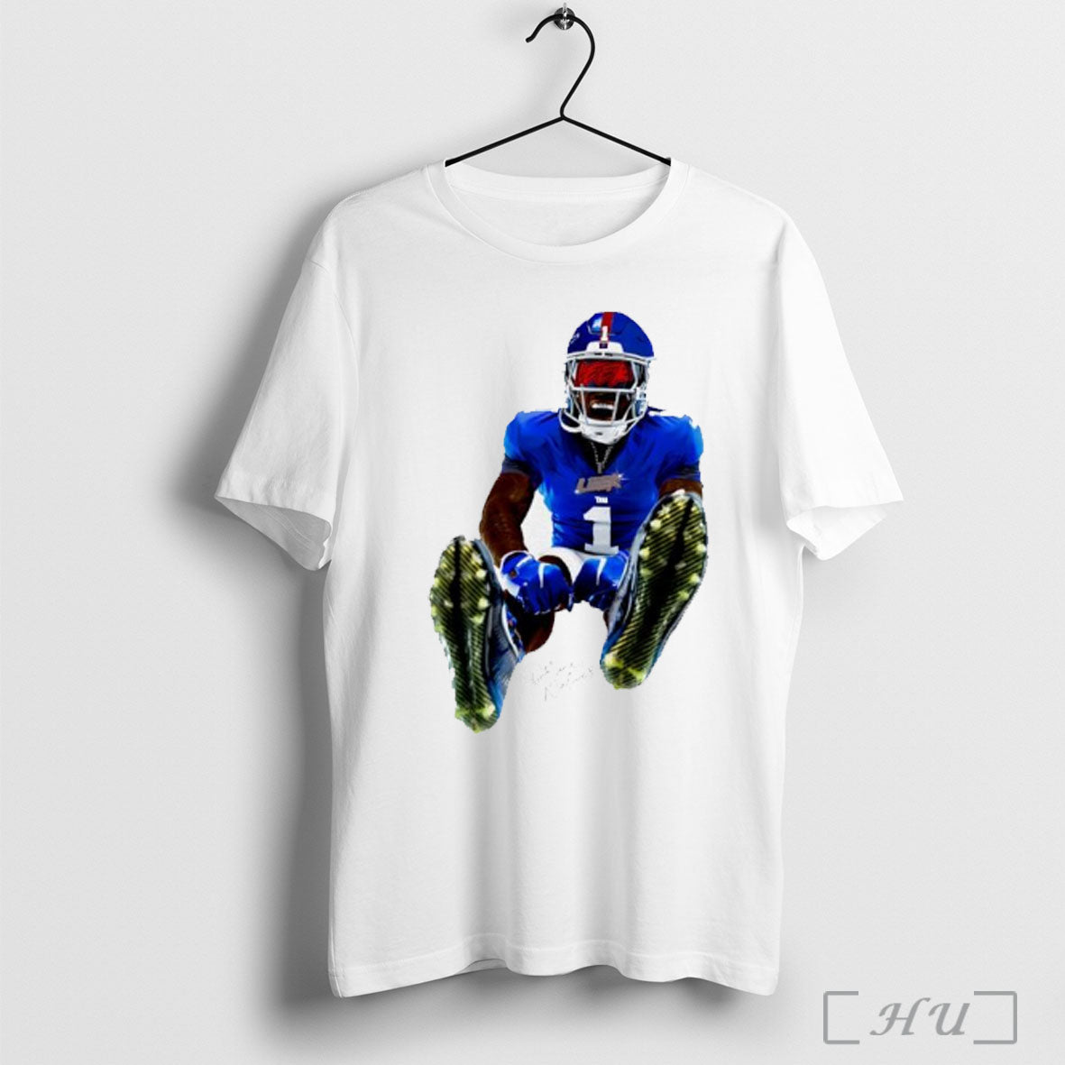 Officials Malik Nabers New York Giants Football Leek Signature T Shirt