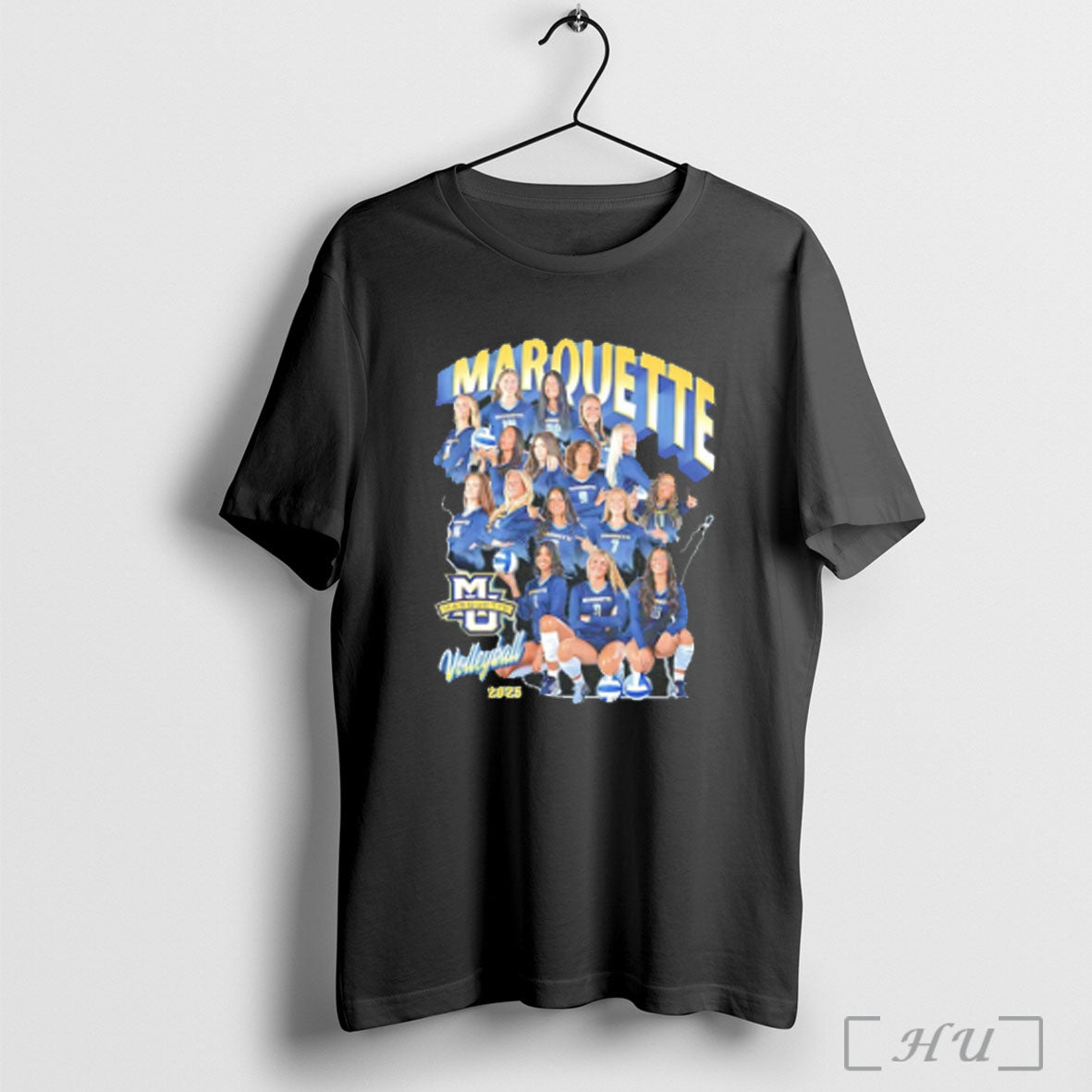 Officials Marquette Volleyball 2025 26 Team Collage T Shirt