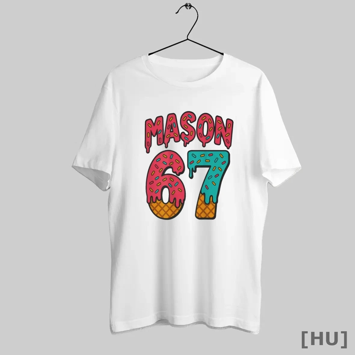 Officials Mason 67 Ice Cream Cute Meme Six Seven On Back T Shirt