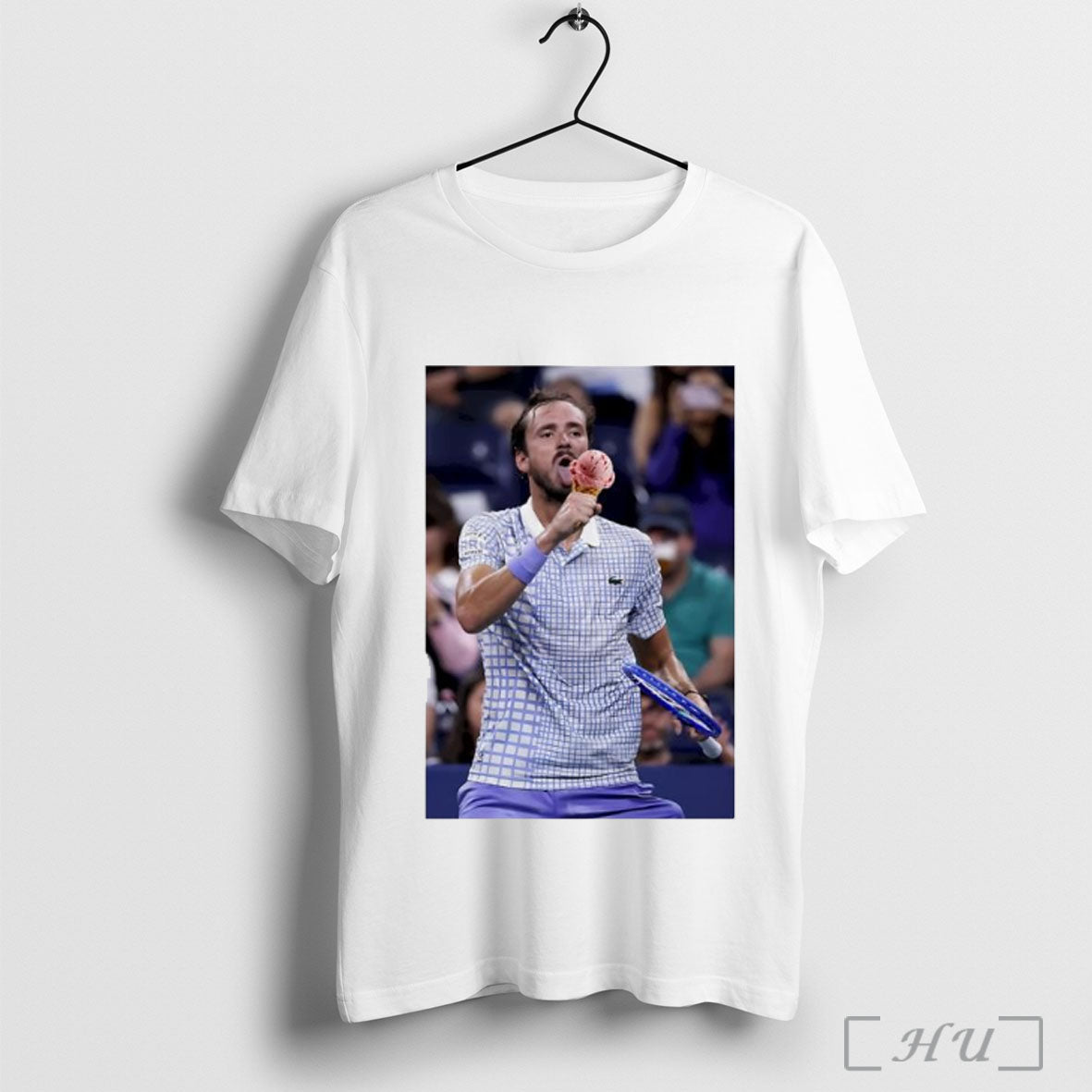 Officials Medvedev Lick Icecream On Field Us Open Funny Graphic T Shirt