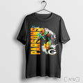 Officials Micah Parsons Green Bay Packers Wordmark Football Signature T Shirt