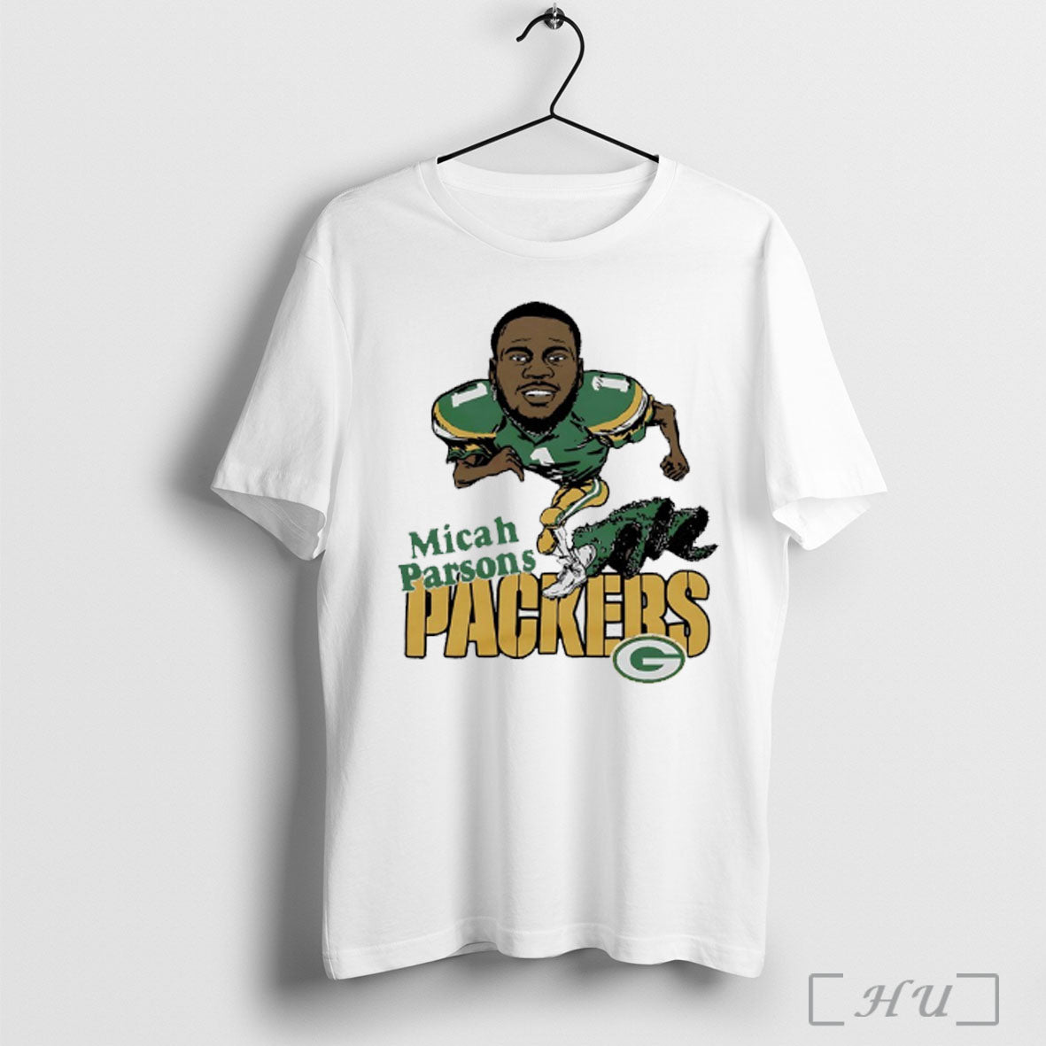 Officials Micah Parsons Green Bay Packers Player Caricature T Shirt