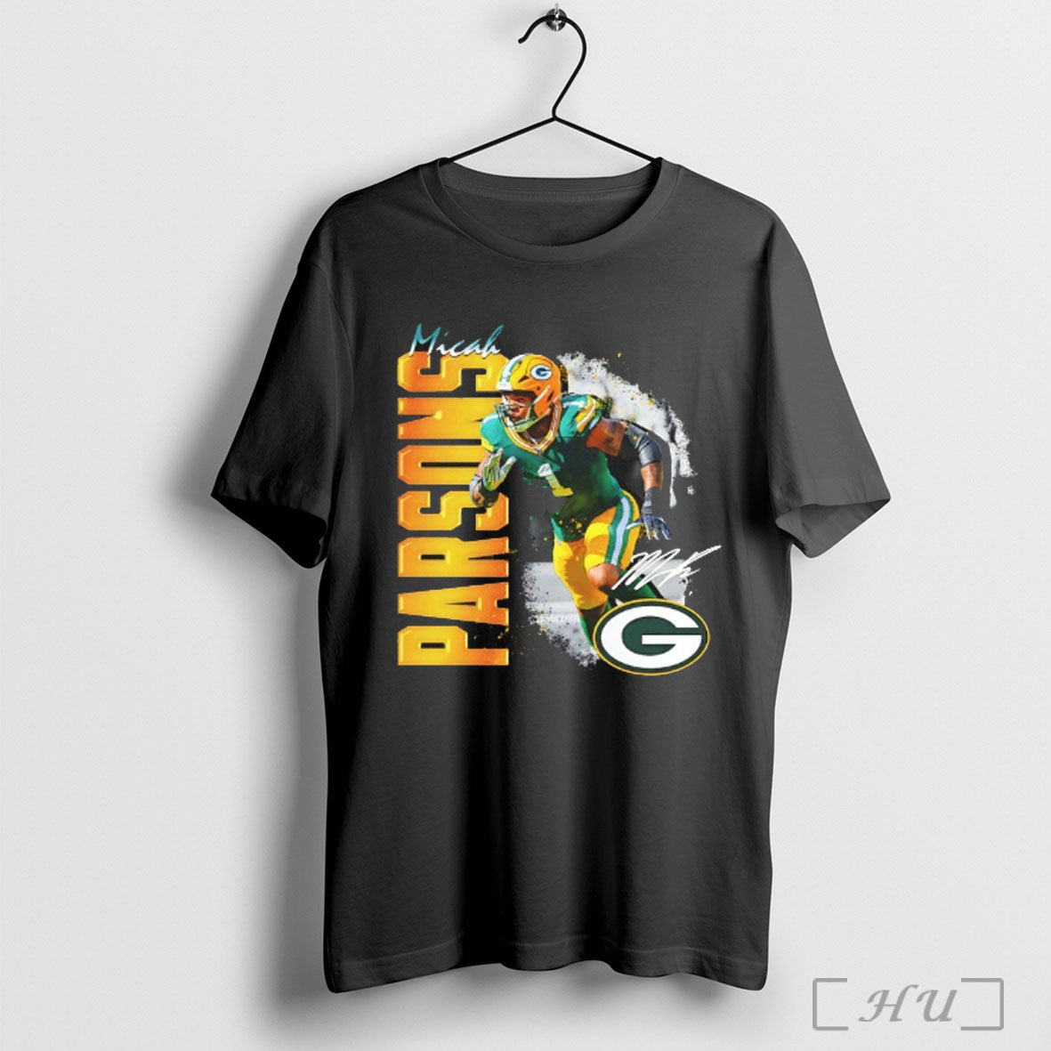 Officials Micah Parsons Green Bay Packers Player Signature T Shirt
