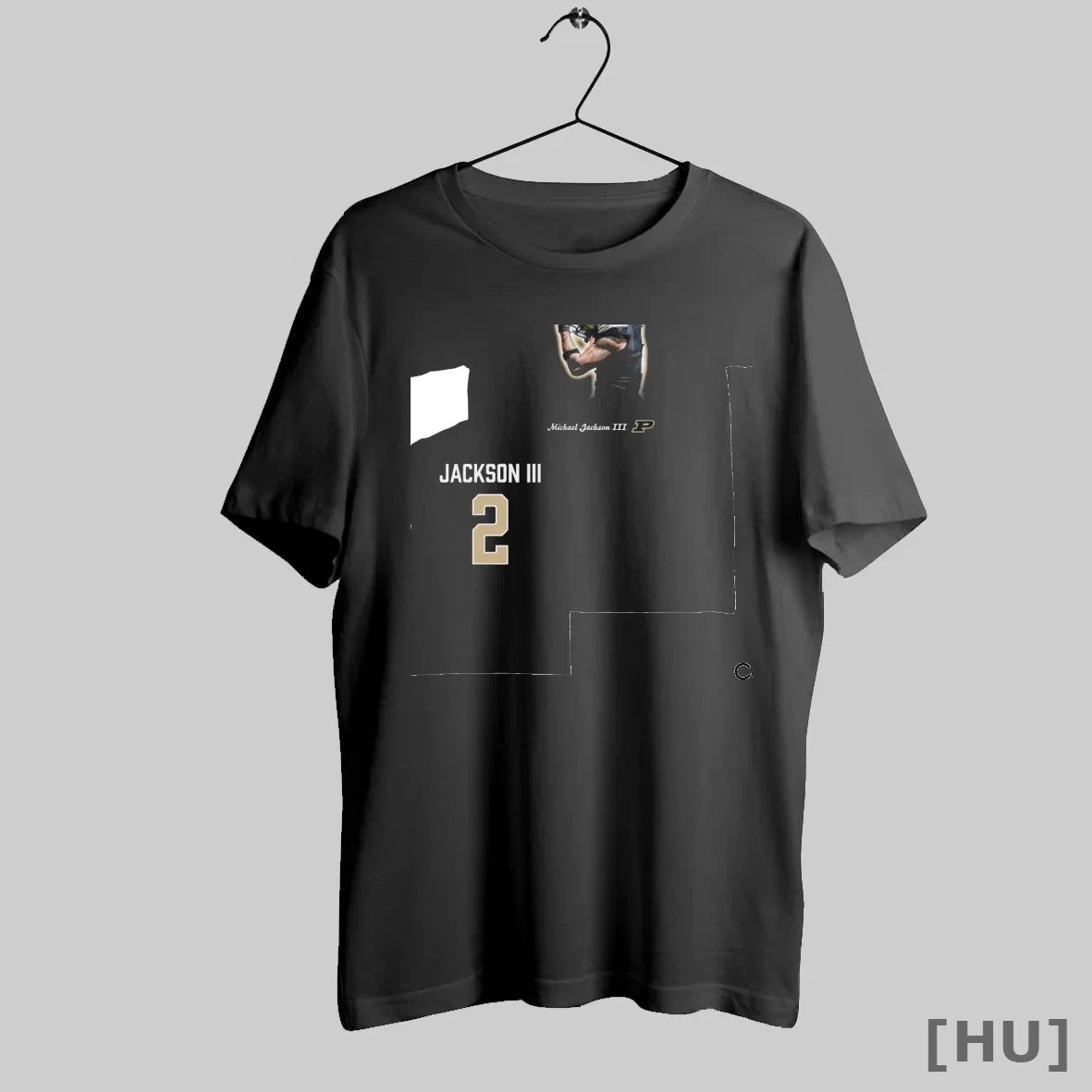 Officials Michael Jackson Iii Portrait Purdue Football 2 Sided T Shirt