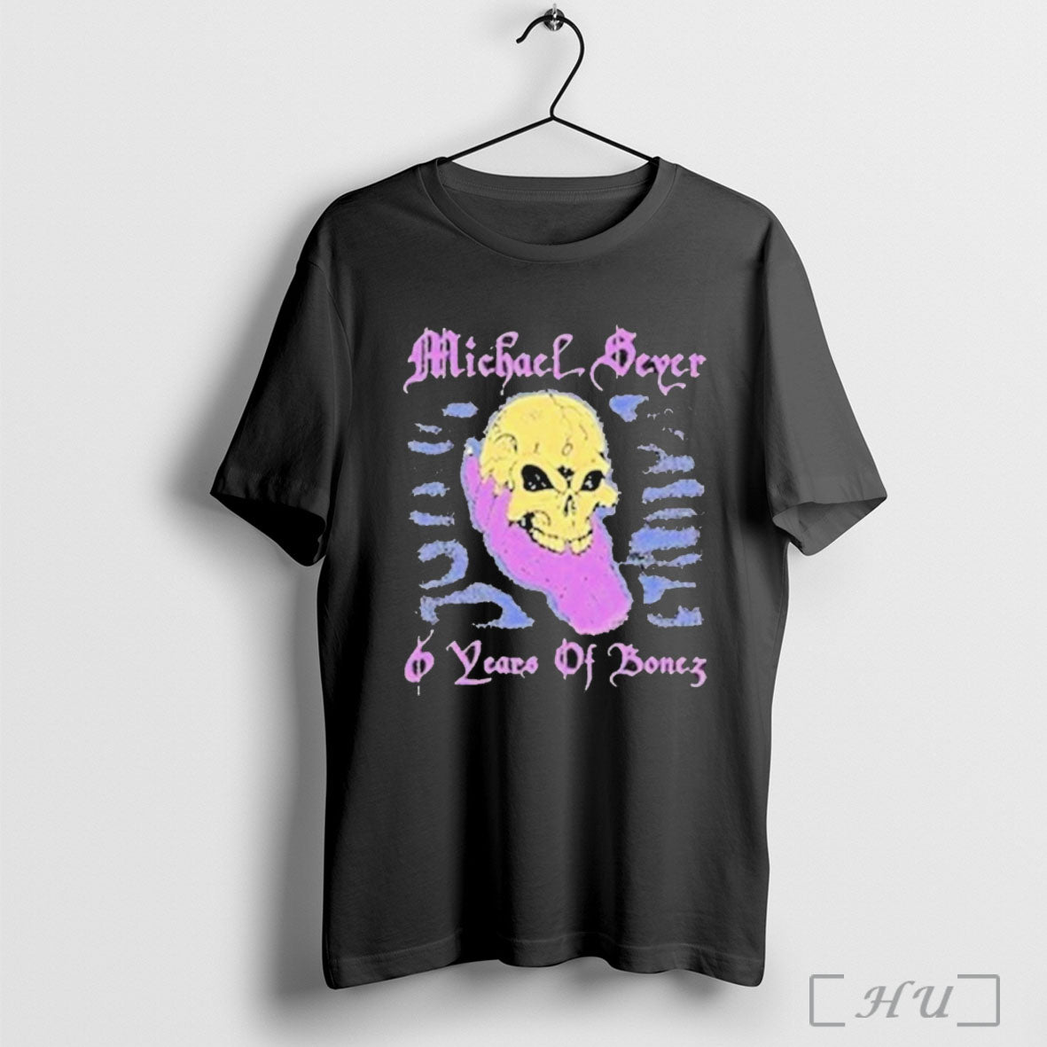 Officials Michael Seyer 6 Years Of Bad Bonez Tour 2024 Skull T Shirt