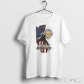 Officials Michigan Wolverines Firefighter Usa Flag T Shirt