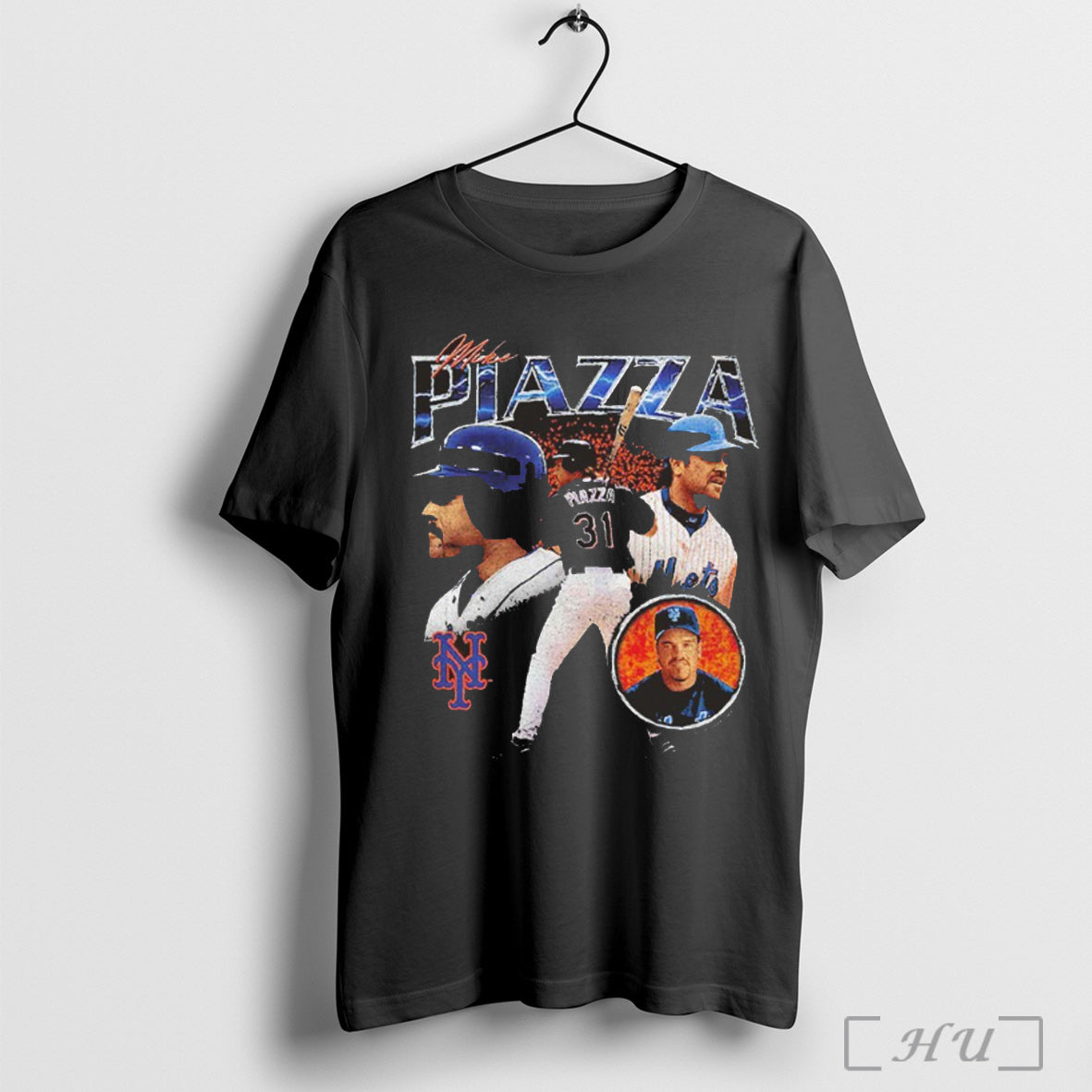 Officials Mike Piazza New York Mets 2000 Subway Series 25th Anniversary Power T Shirt