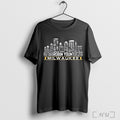 Officials Milwaukee Baseball Greatest Of All Time Team Legends Skyline T Shirt