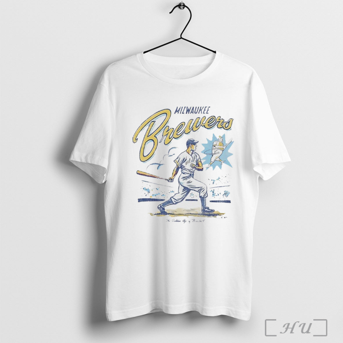 Officials Milwaukee Brewers Mlb 2025 The Golden Age Of Baseball T Shirt