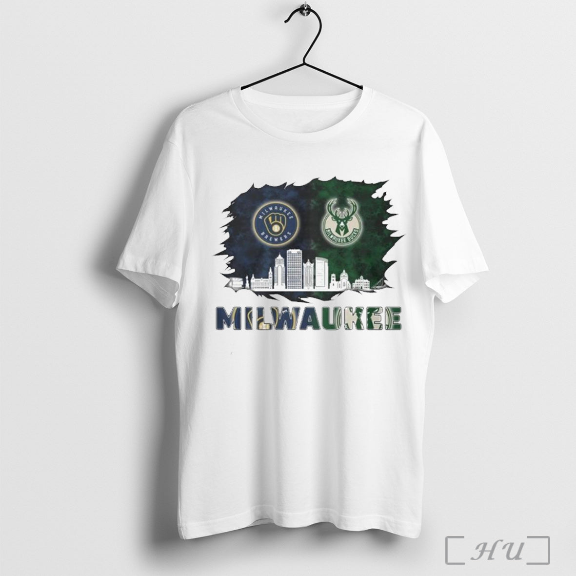Officials Milwaukee Sport Team Brewers Mix Bucks Logo 2025 T Shirt