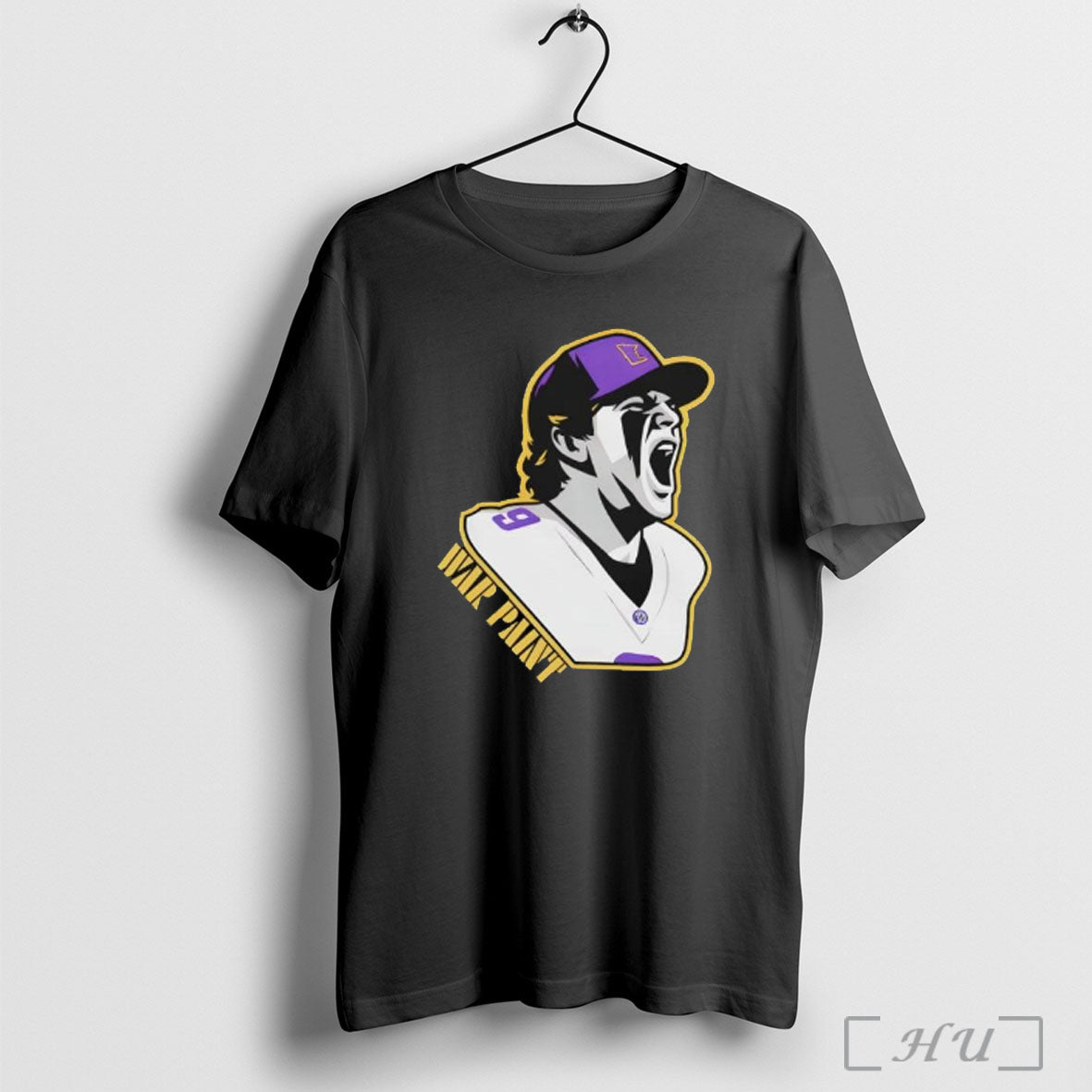 Officials Minnesota Vikings War Paint Football Player Number 9 T Shirt