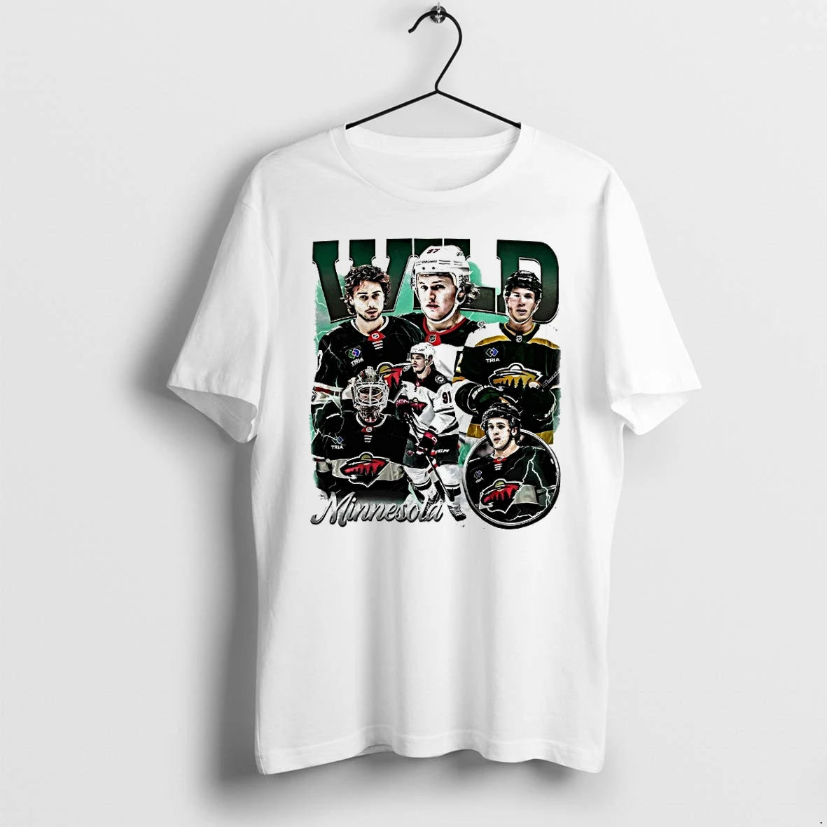 Officials Minnesota Wild Players Vintage T Shirt Sweater