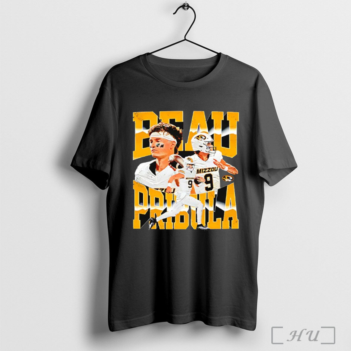 Officials Missouri Tigers Football Beau Pribula 9 Graphic T Shirt