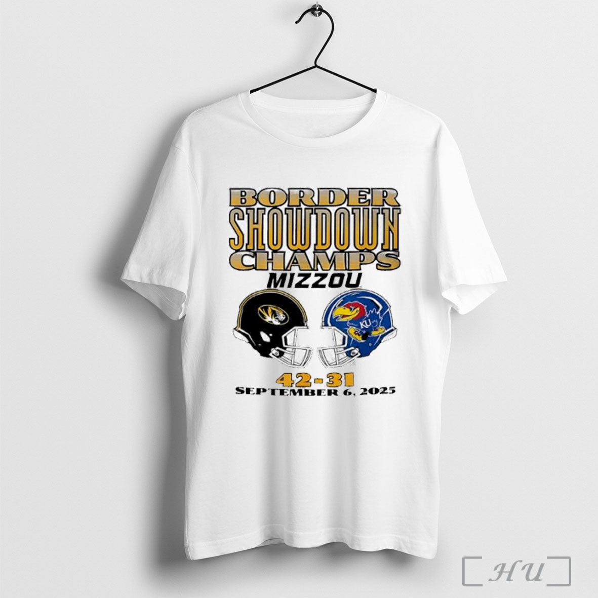 Officials Missouri Tigers Vs Kansas University Football Border Showdown Champs Mizzou 2025 T Shirt