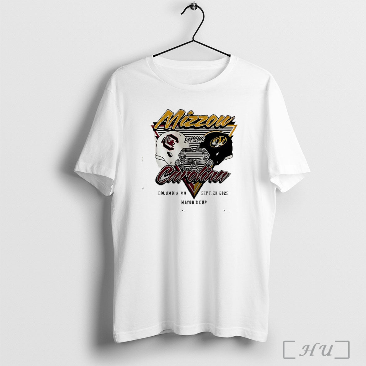 Officials Missouri Tigers Vs South Carolina Gamecocks Ncaa Football Helmet Matchup 2025 T Shirt