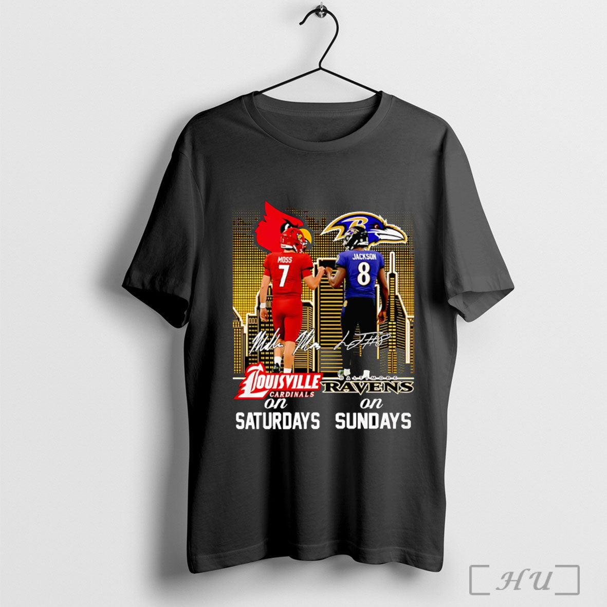 Officials Moss And Jackson Louisville Cardinals On Saturdays Baltimore Ravens On Sundays T Shirt