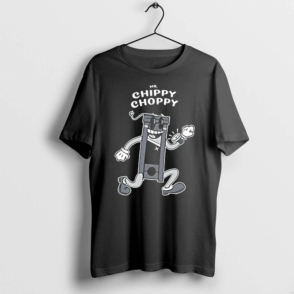 Officials Mr Chippy Choppy Guillotine Character Rubber Hose Animation Cartoon Premium T Shirt